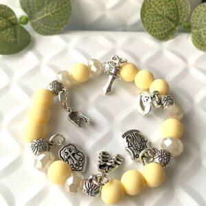 Bracelet Kids Amor of God Milky Yellow
