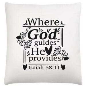 Scatter Where God Guides He Provides White