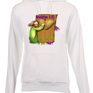 Revelation 3:20 Jesus is Knocking Kiddies Hoodie