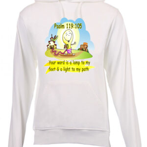 Psalm 119:105 Word a lamp to my feet Kiddies Hoodie