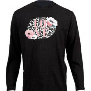 Love Leopard Flower Long T-Shirt