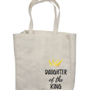 Daughter of a King Corner Shop Bag