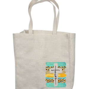 Faith Cross Sunflower Corner Shop Bag
