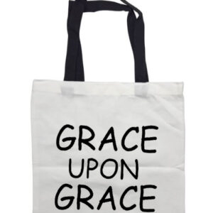 Grace upon Grace Black Handle Tote Bag