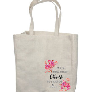 I can do all things Corner Shop Bag