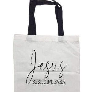 Jesus best gift ever Black Handle Tote Bag