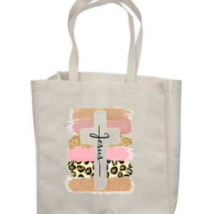 Jesus Cross Leopard Shop Bag