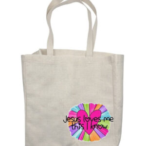 Jesus loves me Corner Shop Bag