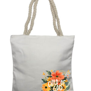 Child of God 2 Corner Rope Tote Bag
