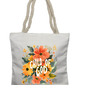 Child of God 2 Rope Tote Bag