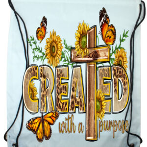 Created with Purpose Draw String Bag