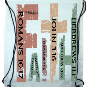 Faith Color Draw String Bag