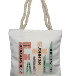 Faith Color Rope Tote Bag