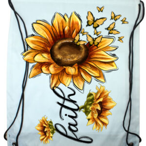 Faith Sunflower 1 Draw String Bag