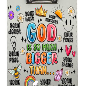 God is Bigger Clip Board