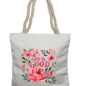 God is Good Rope Tote Bag