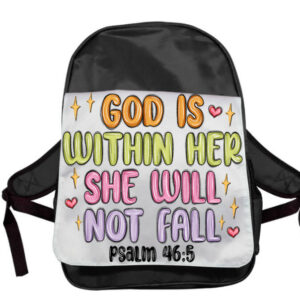 God is within her crayon Adult Backpack
