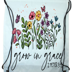 Grow in Grace Draw String Bag