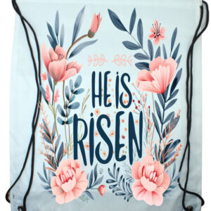 He is Risen Flowers 1 Draw String Bag