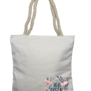 He is Risen Flowers 1 Corner Rope Tote Bag
