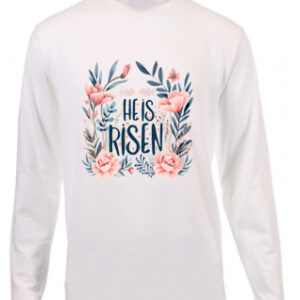 He is Risen Flower1 Long T-Shirt