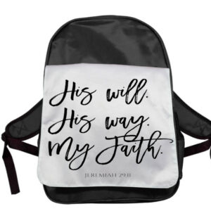 His Will His way My Faith Adult Backpack