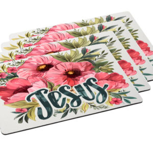 Jesus Flowers 1 Placemat 4 set
