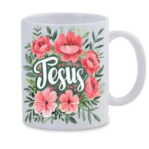 Jesus Flowers 4 White Mug