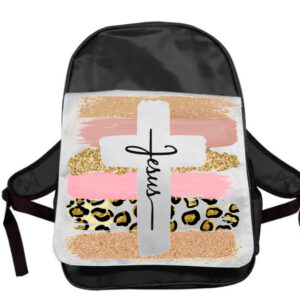 Jesus Cross Leopard Adult Backpack