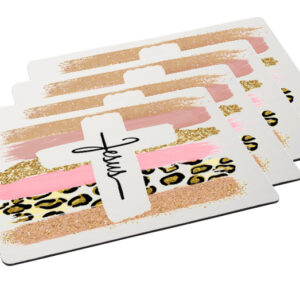 Jesus Leopard Placemat 4 set