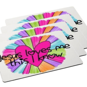Jesus loves me Placemat 4 set