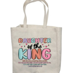 Daughter of a King Crayon Shop Bag