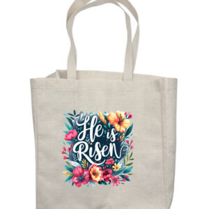 He is Risen Flowers 2 Shop Bag