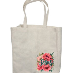 Jesus Flowers 3 Corner Shop Bag