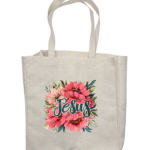 Jesus Flowers 3 Shop Bag