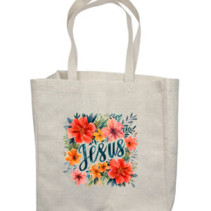 Jesus Flowers 2 Shop Bag