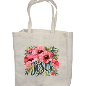 Jesus Flowers 1 Shop Bag