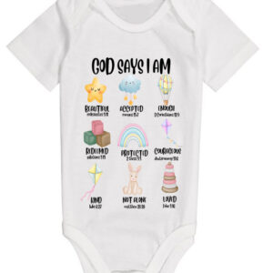 God says I am Short G Baby Grow