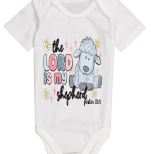 The Lord is my Shepherd Short Baby Grow